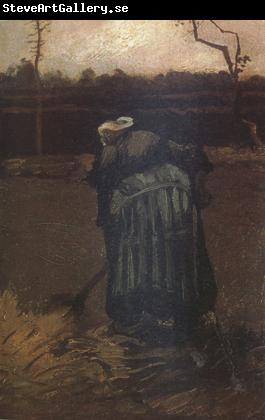 Vincent Van Gogh Peasant Woman Digging (nn04)